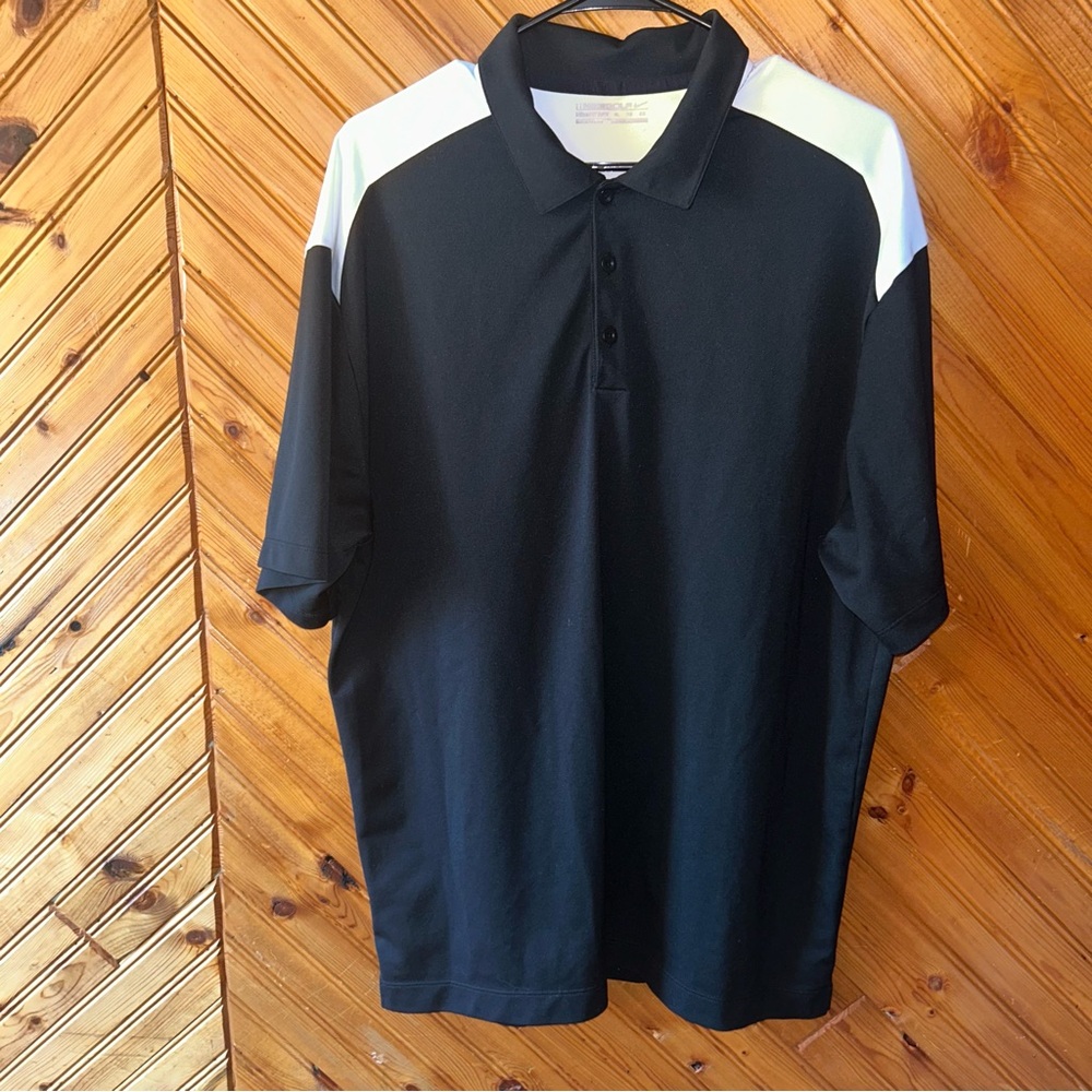 Nike Black and White Men's Polo Shirt men’s XL